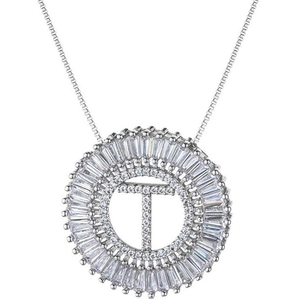 A-Z ALL LETTERS Cubic Zirconia Necklace - Picture 5 of 8